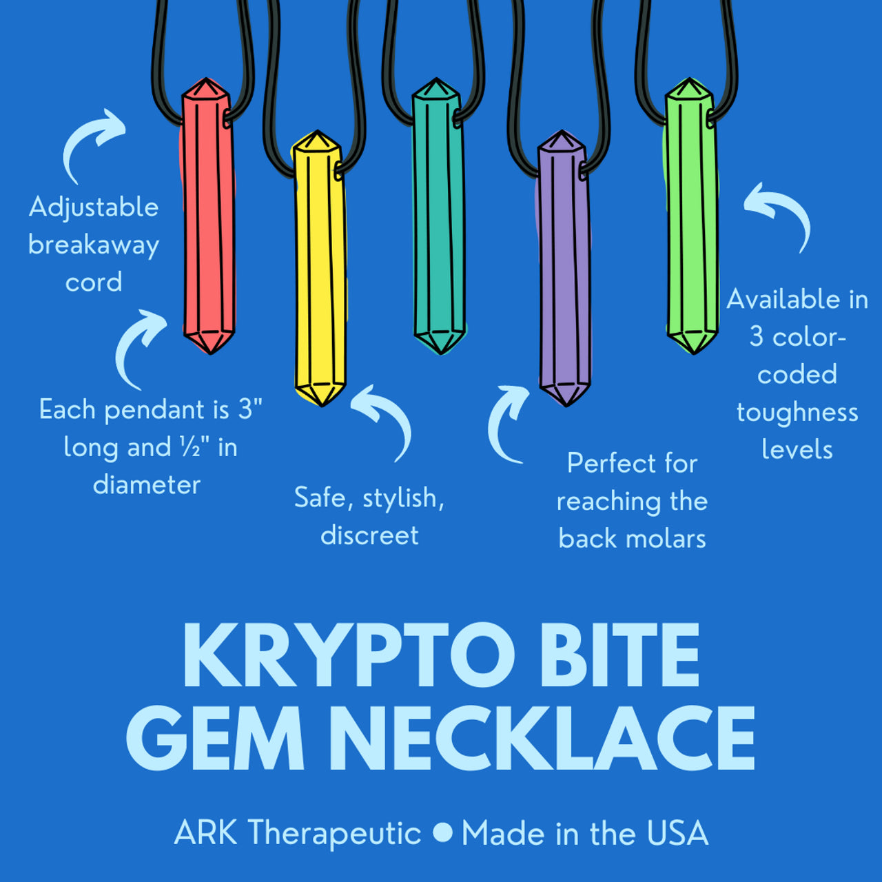 ARK Krypto-Bite® Chewable Gem Necklace